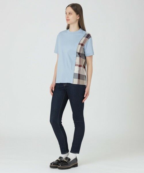 BLUE LABEL / BLACK LABEL CRESTBRIDGE / ブルーレーベル / ブラックレーベル・クレストブリッジ  カットソー | 【一部店舗限定】コンパクトスムースパーシャルチェックTシャツ | 詳細11