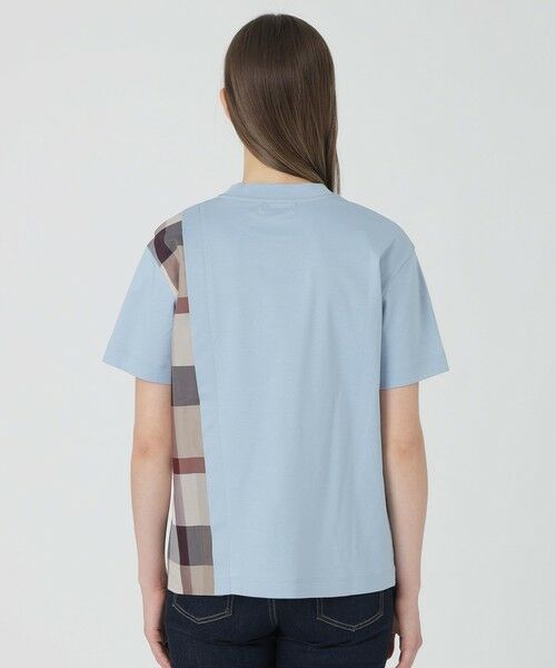 BLUE LABEL / BLACK LABEL CRESTBRIDGE / ブルーレーベル / ブラックレーベル・クレストブリッジ  カットソー | 【一部店舗限定】コンパクトスムースパーシャルチェックTシャツ | 詳細14