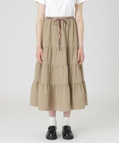 BLUE LABEL / BLACK LABEL CRESTBRIDGE / ブルーレーベル / ブラックレーベル・クレストブリッジ  ミニ・ひざ丈スカート | 【一部店舗限定】エアロツイルティアードスカート