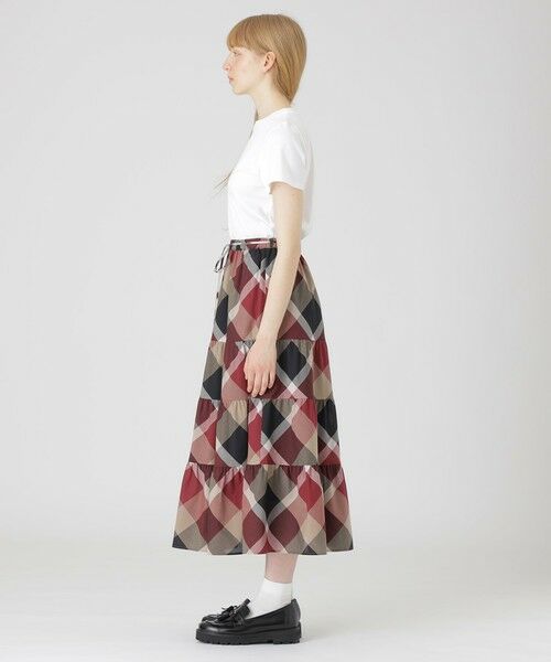 BLUE LABEL / BLACK LABEL CRESTBRIDGE / ブルーレーベル / ブラックレーベル・クレストブリッジ  ミニ・ひざ丈スカート | 【一部店舗限定】クレストブリッジチェッククールドライティアードスカート | 詳細2