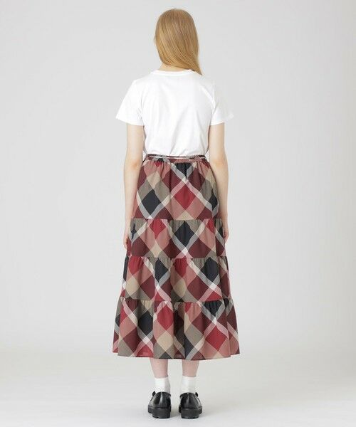 BLUE LABEL / BLACK LABEL CRESTBRIDGE / ブルーレーベル / ブラックレーベル・クレストブリッジ  ミニ・ひざ丈スカート | 【一部店舗限定】クレストブリッジチェッククールドライティアードスカート | 詳細3