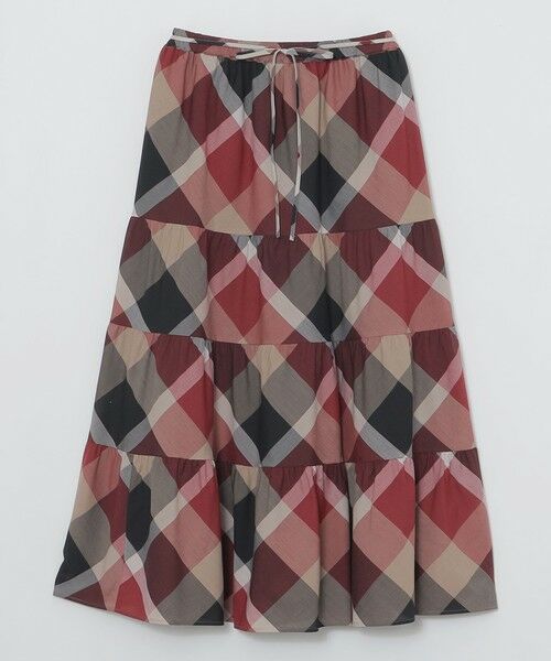 BLUE LABEL / BLACK LABEL CRESTBRIDGE / ブルーレーベル / ブラックレーベル・クレストブリッジ  ミニ・ひざ丈スカート | 【一部店舗限定】クレストブリッジチェッククールドライティアードスカート | 詳細7