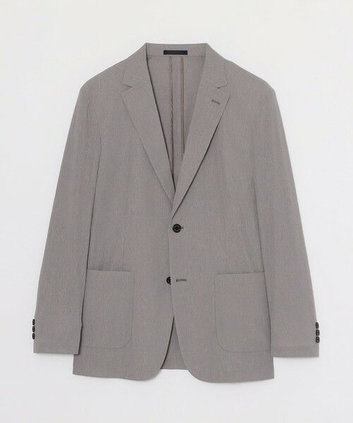 BLUE LABEL / BLACK LABEL CRESTBRIDGE / ブルーレーベル / ブラックレーベル・クレストブリッジ  テーラードジャケット | ノビールクレープトリコットジャケット（グレー1）
