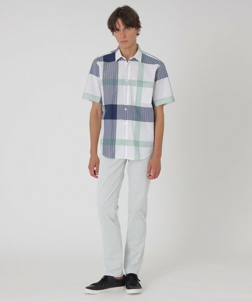 BLUE LABEL / BLACK LABEL CRESTBRIDGE / ブルーレーベル / ブラックレーベル・クレストブリッジ シャツ・ブラウス | パナマサッカーチェックハーフスリーブシャツ | 詳細1