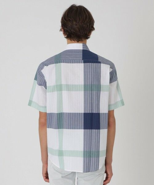 BLUE LABEL / BLACK LABEL CRESTBRIDGE / ブルーレーベル / ブラックレーベル・クレストブリッジ シャツ・ブラウス | パナマサッカーチェックハーフスリーブシャツ | 詳細3