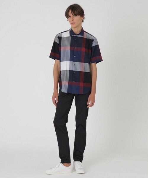 BLUE LABEL / BLACK LABEL CRESTBRIDGE / ブルーレーベル / ブラックレーベル・クレストブリッジ シャツ・ブラウス | パナマサッカーチェックハーフスリーブシャツ | 詳細5
