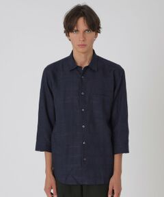 BLUE LABEL / BLACK LABEL CRESTBRIDGE / ブルーレーベル / ブラックレーベル・クレストブリッジ  シャツ・ブラウス | シャドーチェックリネンスリークォーターシャツ