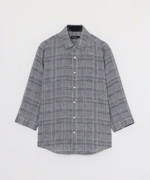 BLUE LABEL / BLACK LABEL CRESTBRIDGE / ブルーレーベル / ブラックレーベル・クレストブリッジ シャツ・ブラウス | シャドーチェックリネンスリークォーターシャツ | 詳細14