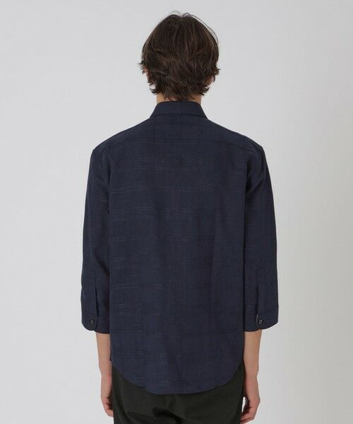 BLUE LABEL / BLACK LABEL CRESTBRIDGE / ブルーレーベル / ブラックレーベル・クレストブリッジ シャツ・ブラウス | シャドーチェックリネンスリークォーターシャツ | 詳細18