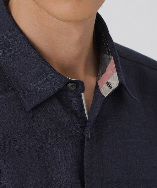 BLUE LABEL / BLACK LABEL CRESTBRIDGE / ブルーレーベル / ブラックレーベル・クレストブリッジ シャツ・ブラウス | シャドーチェックリネンスリークォーターシャツ | 詳細19
