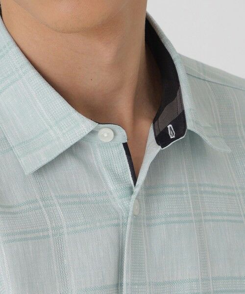 BLUE LABEL / BLACK LABEL CRESTBRIDGE / ブルーレーベル / ブラックレーベル・クレストブリッジ シャツ・ブラウス | シャドーチェックリネンスリークォーターシャツ | 詳細26