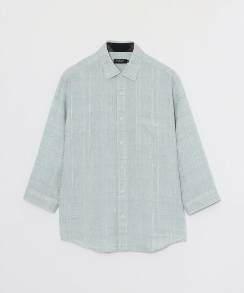 BLUE LABEL / BLACK LABEL CRESTBRIDGE / ブルーレーベル / ブラックレーベル・クレストブリッジ シャツ・ブラウス | シャドーチェックリネンスリークォーターシャツ | 詳細28