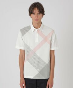 BLUE LABEL / BLACK LABEL CRESTBRIDGE / ブルーレーベル / ブラックレーベル・クレストブリッジ  カットソー | パネルギガバイアスチェックポロシャツ