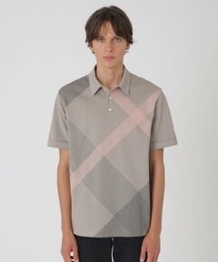 BLUE LABEL / BLACK LABEL CRESTBRIDGE / ブルーレーベル / ブラックレーベル・クレストブリッジ  カットソー | パネルギガバイアスチェックポロシャツ