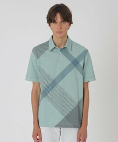 BLUE LABEL / BLACK LABEL CRESTBRIDGE / ブルーレーベル / ブラックレーベル・クレストブリッジ  カットソー | パネルギガバイアスチェックポロシャツ