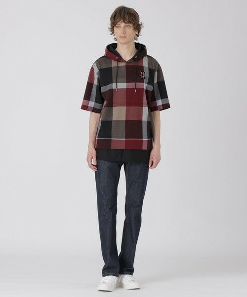 BLUE LABEL / BLACK LABEL CRESTBRIDGE / ブルーレーベル / ブラックレーベル・クレストブリッジ  カットソー | 【WEB・一部店舗限定】クレストブリッジチェックベアーフーディー | 詳細1