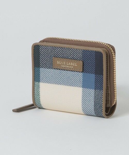 BLUE LABEL / BLACK LABEL CRESTBRIDGE / ブルーレーベル / ブラックレーベル・クレストブリッジ  財布・コインケース・マネークリップ | 【一部店舗限定】クレストブリッジチェックPVC二つ折り財布（グリーン2）