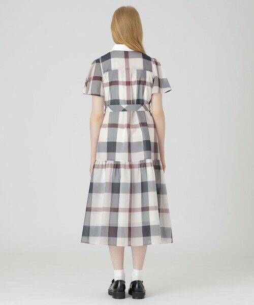 BLUE LABEL / BLACK LABEL CRESTBRIDGE / ブルーレーベル / ブラックレーベル・クレストブリッジ  ドレス | 【10周年記念】クレストブリッジチェックシアーボイルティアードドレス | 詳細2