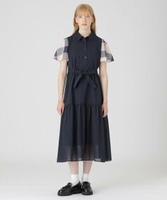 BLUE LABEL / BLACK LABEL CRESTBRIDGE / ブルーレーベル / ブラックレーベル・クレストブリッジ  ドレス | 【10周年記念】クリスピーシアーボイルティアードドレス