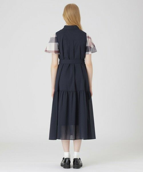 BLUE LABEL / BLACK LABEL CRESTBRIDGE / ブルーレーベル / ブラックレーベル・クレストブリッジ  ドレス | 【10周年記念】クリスピーシアーボイルティアードドレス | 詳細11