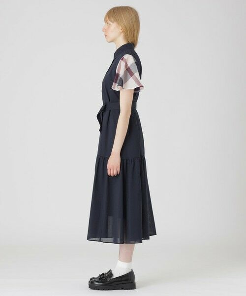BLUE LABEL / BLACK LABEL CRESTBRIDGE / ブルーレーベル / ブラックレーベル・クレストブリッジ  ドレス | 【10周年記念】クリスピーシアーボイルティアードドレス | 詳細10