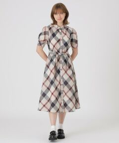 BLUE LABEL / BLACK LABEL CRESTBRIDGE / ブルーレーベル / ブラックレーベル・クレストブリッジ  ドレス | クレストブリッジチェックカラミクロスドレス