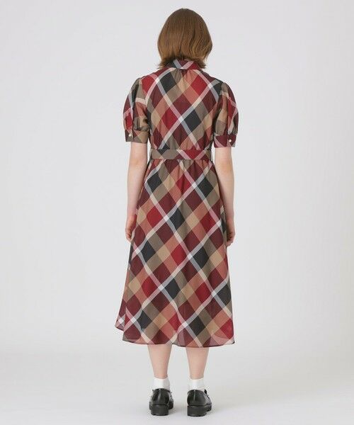 BLUE LABEL / BLACK LABEL CRESTBRIDGE / ブルーレーベル / ブラックレーベル・クレストブリッジ ドレス | クレストブリッジチェックカラミクロスドレス | 詳細2