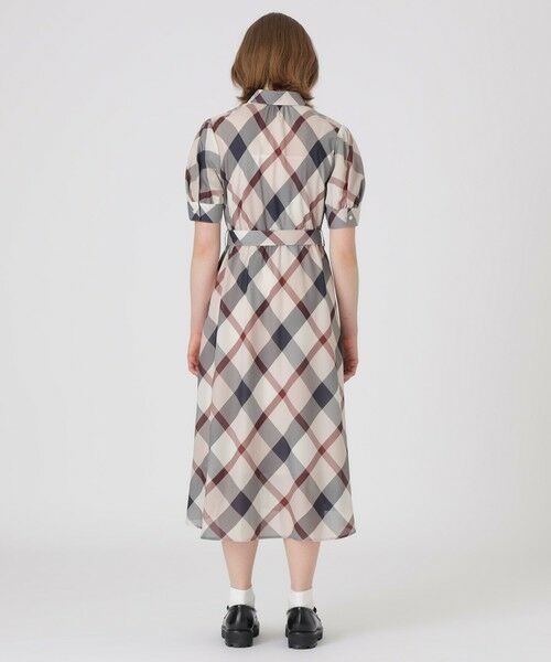 BLUE LABEL / BLACK LABEL CRESTBRIDGE / ブルーレーベル / ブラックレーベル・クレストブリッジ ドレス | クレストブリッジチェックカラミクロスドレス | 詳細9