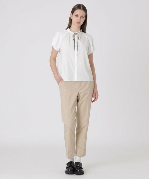 BLUE LABEL / BLACK LABEL CRESTBRIDGE / ブルーレーベル / ブラックレーベル・クレストブリッジ  シャツ・ブラウス | 【接触冷感】タックスリーブブラウス | 詳細1