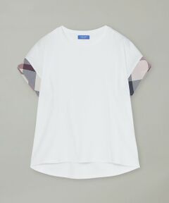 BLUE LABEL / BLACK LABEL CRESTBRIDGE / ブルーレーベル / ブラックレーベル・クレストブリッジ  カットソー | クレストブリッジチェックスリーブカットソー