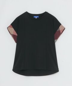 BLUE LABEL / BLACK LABEL CRESTBRIDGE / ブルーレーベル / ブラックレーベル・クレストブリッジ  カットソー | クレストブリッジチェックスリーブカットソー