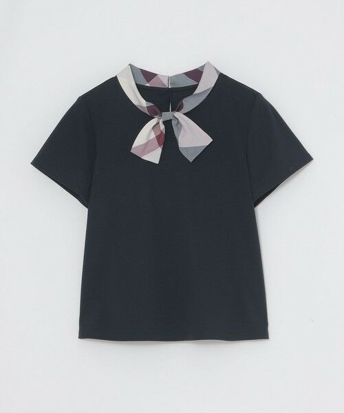 BLUE LABEL / BLACK LABEL CRESTBRIDGE / ブルーレーベル / ブラックレーベル・クレストブリッジ  カットソー | リボンネックカットソー（ネイビー3）