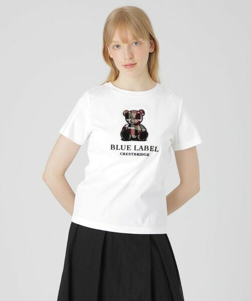 BLUE LABEL / BLACK LABEL CRESTBRIDGE / ブルーレーベル / ブラックレーベル・クレストブリッジ  カットソー | 【店舗限定】ハブラシベアーTシャツ（ホワイト）