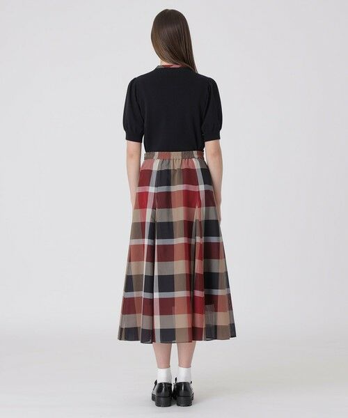 BLUE LABEL / BLACK LABEL CRESTBRIDGE / ブルーレーベル / ブラックレーベル・クレストブリッジ  ミニ・ひざ丈スカート | クレストブリッジチェックシアーボイルフレアスカート | 詳細3