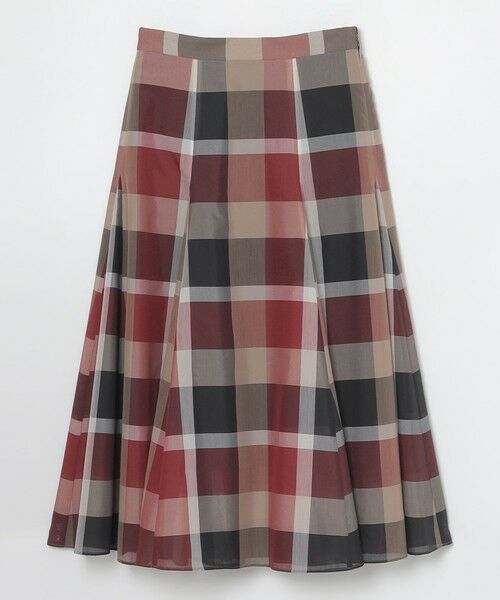 BLUE LABEL / BLACK LABEL CRESTBRIDGE / ブルーレーベル / ブラックレーベル・クレストブリッジ  ミニ・ひざ丈スカート | クレストブリッジチェックシアーボイルフレアスカート | 詳細6