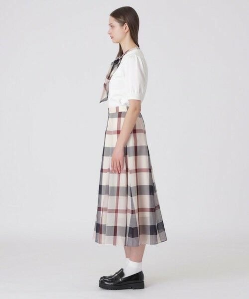BLUE LABEL / BLACK LABEL CRESTBRIDGE / ブルーレーベル / ブラックレーベル・クレストブリッジ  ミニ・ひざ丈スカート | クレストブリッジチェックシアーボイルフレアスカート | 詳細14