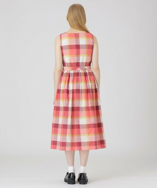BLUE LABEL / BLACK LABEL CRESTBRIDGE / ブルーレーベル / ブラックレーベル・クレストブリッジ  ドレス | 【一部店舗限定】クレストブリッジチェックコットンリネンマキシドレス | 詳細2