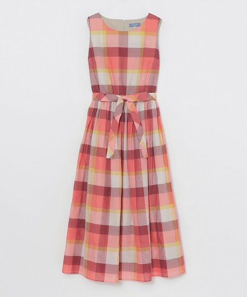 BLUE LABEL / BLACK LABEL CRESTBRIDGE / ブルーレーベル / ブラックレーベル・クレストブリッジ  ドレス | 【一部店舗限定】クレストブリッジチェックコットンリネンマキシドレス | 詳細5