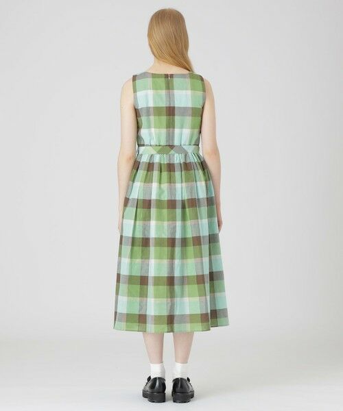BLUE LABEL / BLACK LABEL CRESTBRIDGE / ブルーレーベル / ブラックレーベル・クレストブリッジ  ドレス | 【一部店舗限定】クレストブリッジチェックコットンリネンマキシドレス | 詳細12
