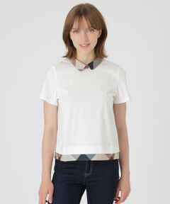 BLUE LABEL / BLACK LABEL CRESTBRIDGE / ブルーレーベル / ブラックレーベル・クレストブリッジ  カットソー | 【一部店舗限定】パーシャルチェックカットソー