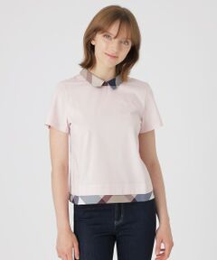 BLUE LABEL / BLACK LABEL CRESTBRIDGE / ブルーレーベル / ブラックレーベル・クレストブリッジ  カットソー | 【一部店舗限定】パーシャルチェックカットソー