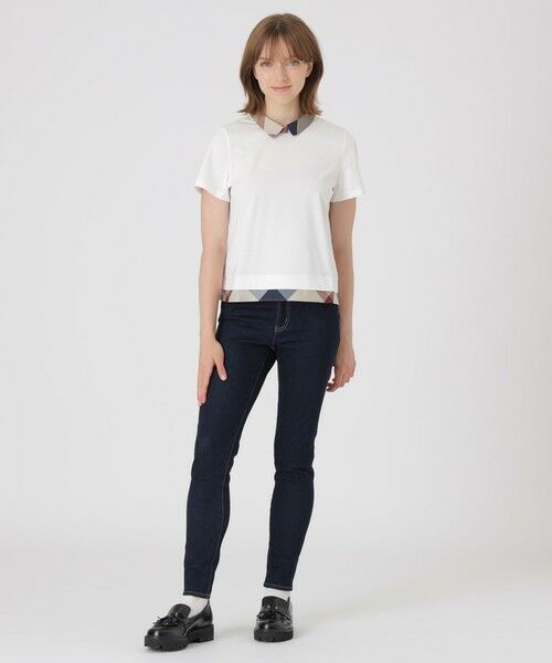 BLUE LABEL / BLACK LABEL CRESTBRIDGE / ブルーレーベル / ブラックレーベル・クレストブリッジ  カットソー | 【一部店舗限定】パーシャルチェックカットソー | 詳細1
