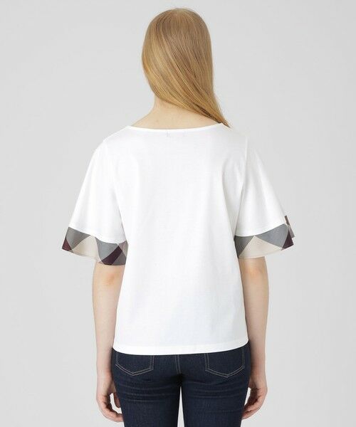 BLUE LABEL / BLACK LABEL CRESTBRIDGE / ブルーレーベル / ブラックレーベル・クレストブリッジ  カットソー | 【一部店舗限定】パーシャルチェックスリーブトップス | 詳細4