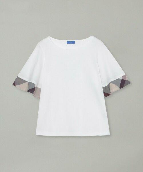 BLUE LABEL / BLACK LABEL CRESTBRIDGE / ブルーレーベル / ブラックレーベル・クレストブリッジ  カットソー | 【一部店舗限定】パーシャルチェックスリーブトップス | 詳細6