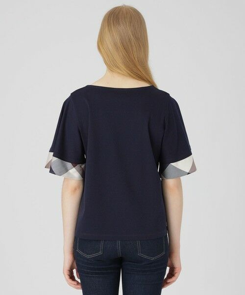 BLUE LABEL / BLACK LABEL CRESTBRIDGE / ブルーレーベル / ブラックレーベル・クレストブリッジ  カットソー | 【一部店舗限定】パーシャルチェックスリーブトップス | 詳細16