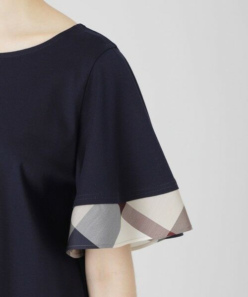 BLUE LABEL / BLACK LABEL CRESTBRIDGE / ブルーレーベル / ブラックレーベル・クレストブリッジ  カットソー | 【一部店舗限定】パーシャルチェックスリーブトップス | 詳細17