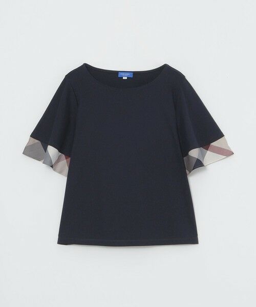BLUE LABEL / BLACK LABEL CRESTBRIDGE / ブルーレーベル / ブラックレーベル・クレストブリッジ  カットソー | 【一部店舗限定】パーシャルチェックスリーブトップス | 詳細18