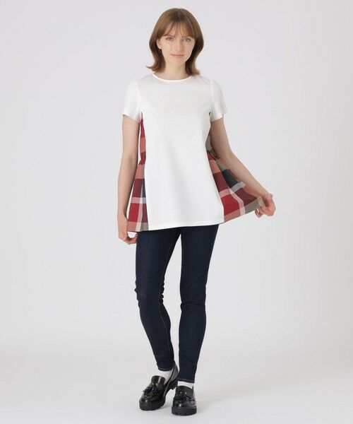 BLUE LABEL / BLACK LABEL CRESTBRIDGE / ブルーレーベル / ブラックレーベル・クレストブリッジ  カットソー | 【一部店舗限定】ハイゲージポンチティアードトップス | 詳細1