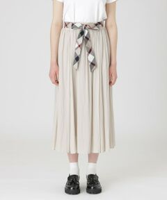 BLUE LABEL / BLACK LABEL CRESTBRIDGE / ブルーレーベル / ブラックレーベル・クレストブリッジ  ミニ・ひざ丈スカート | 【一部店舗限定】シルキークロスフレアスカート