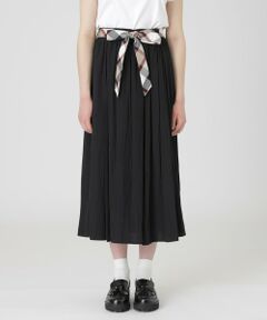 BLUE LABEL / BLACK LABEL CRESTBRIDGE / ブルーレーベル / ブラックレーベル・クレストブリッジ  ミニ・ひざ丈スカート | 【一部店舗限定】シルキークロスフレアスカート